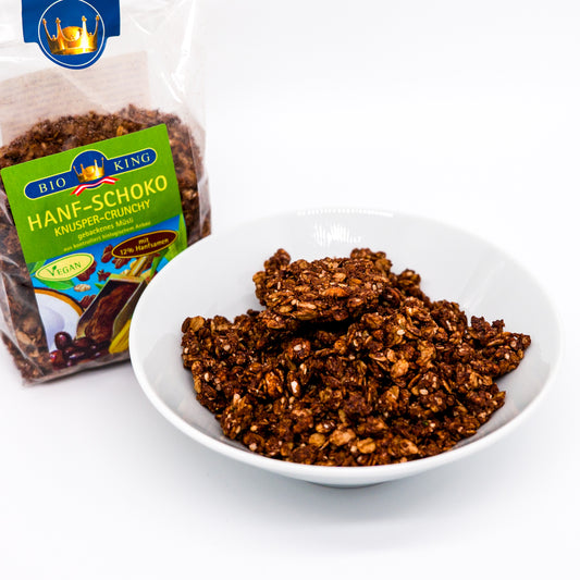 Granola cu canepa si ciocolata BIO