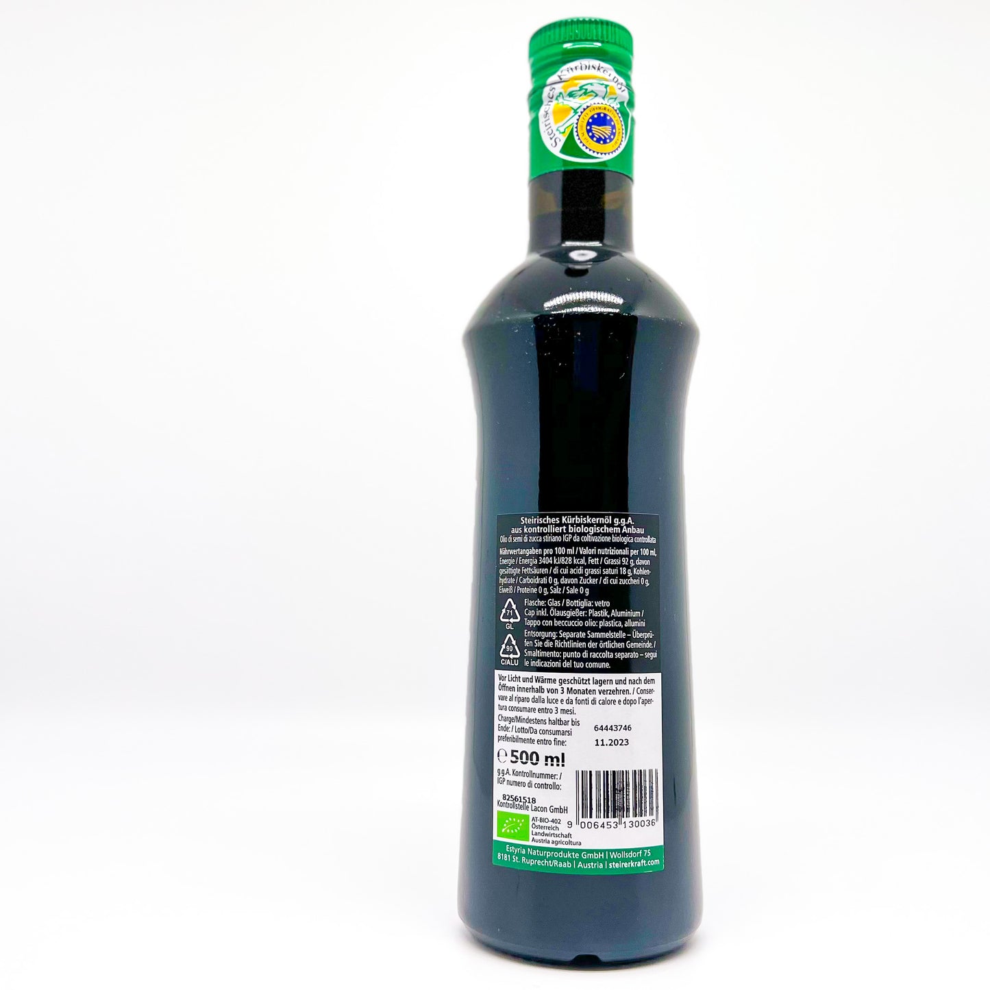 Ulei premiat din seminte de dovleac din Stiria BIO - specialitate austriaca 500ml