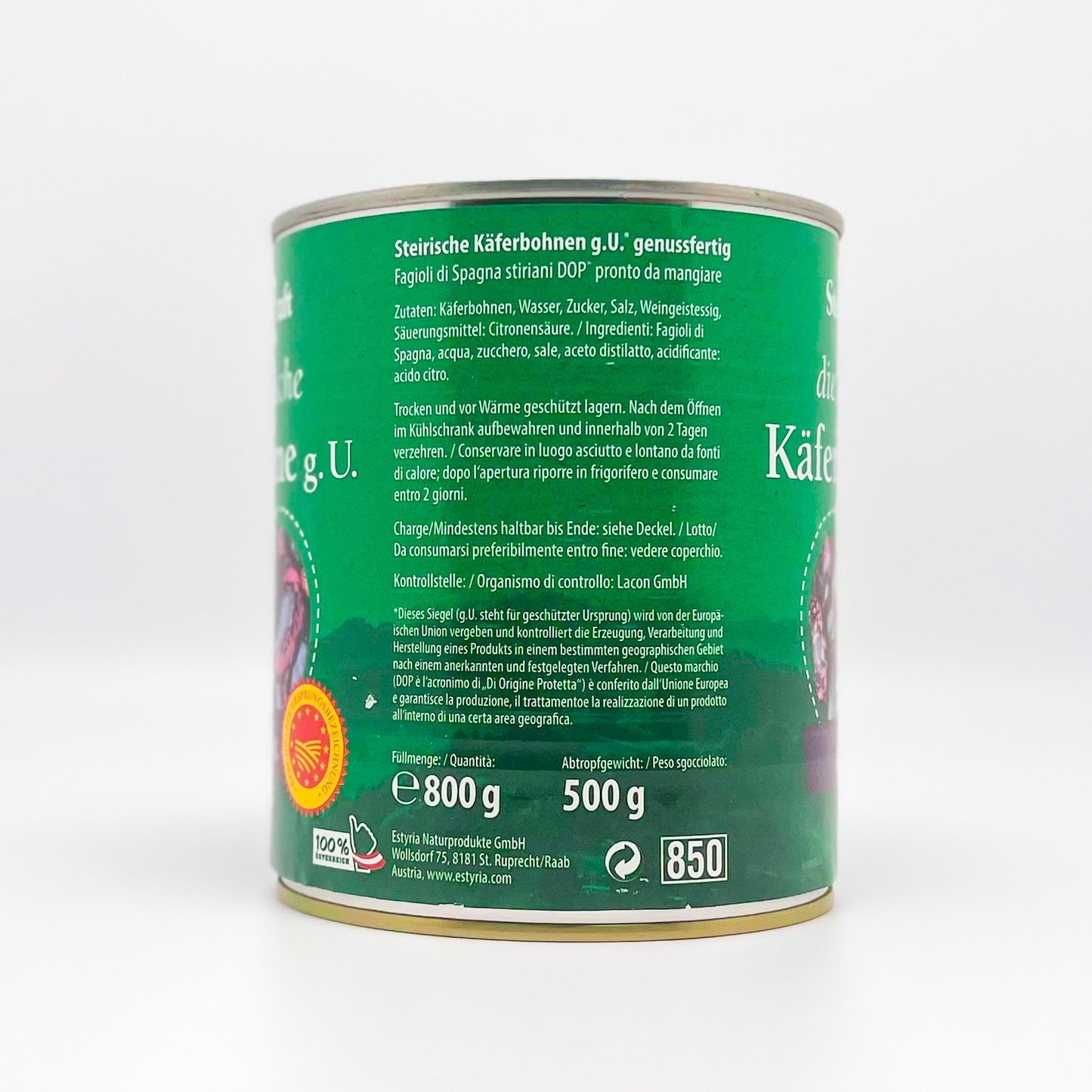Fasole de tip gandac (Käferbohnen) in conserva 800 g
