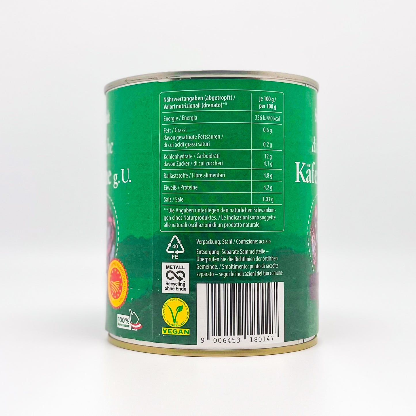 Fasole de tip gandac (Käferbohnen) in conserva 800 g