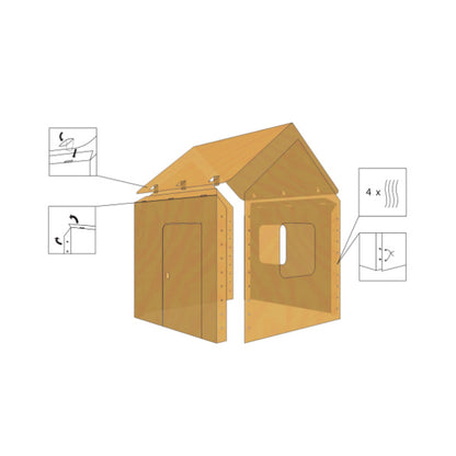 instructiuni casa din carton de construit si colorat