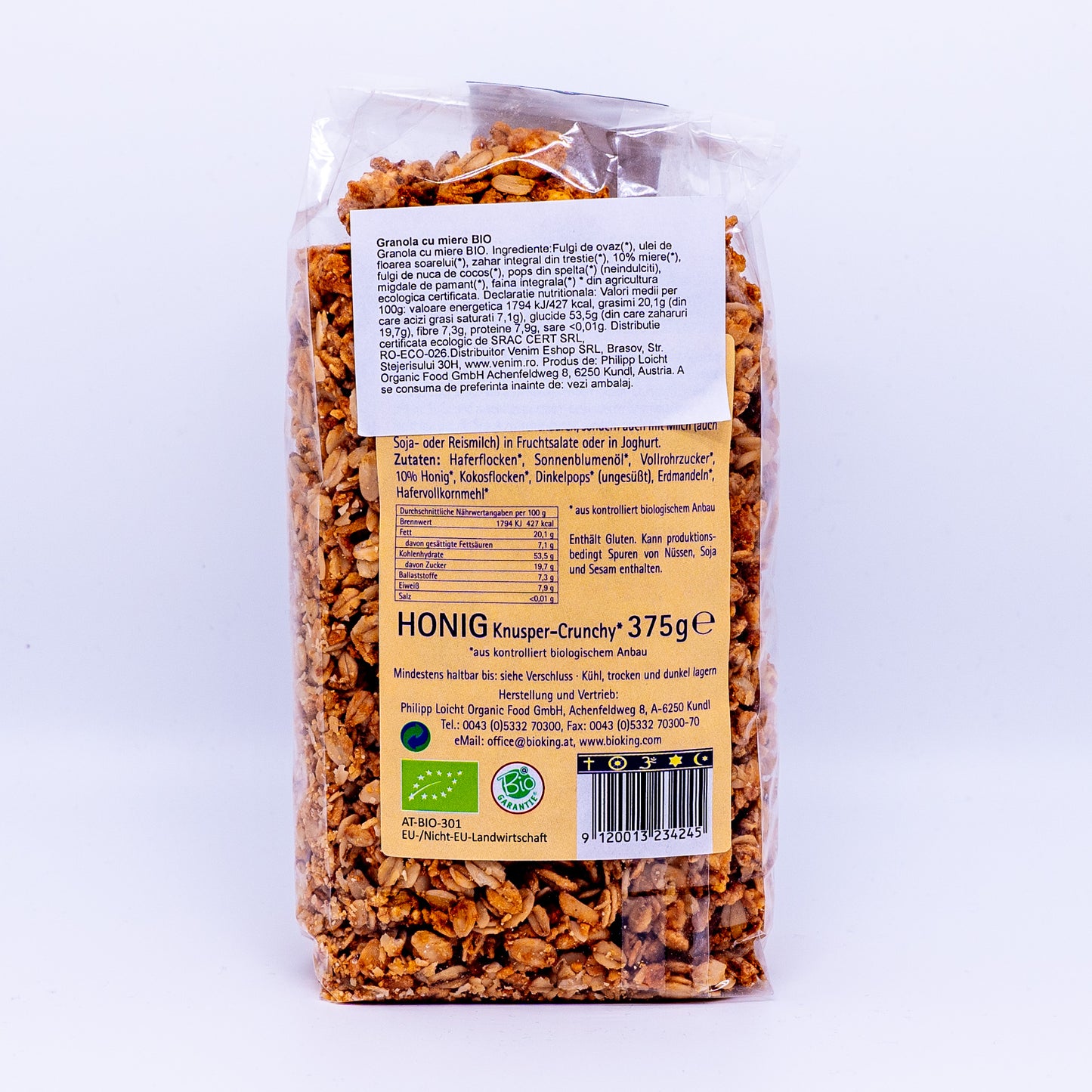 Granola cu miere BIO