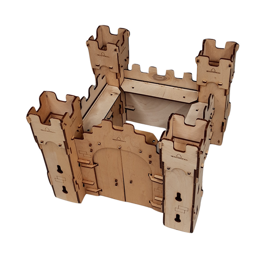 kit de construit castelul cruciadei din lemn